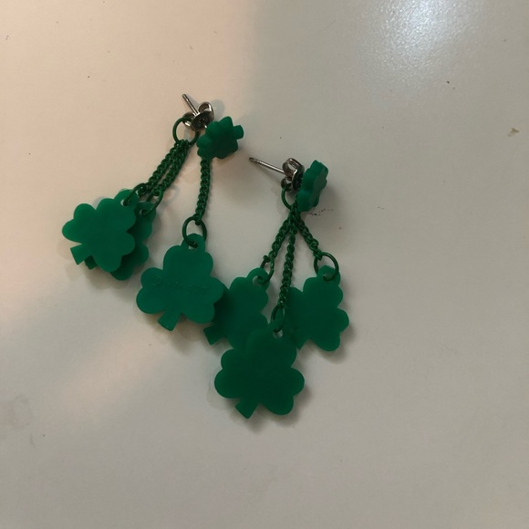 Shamrock Earrings - Picture 2 of 2